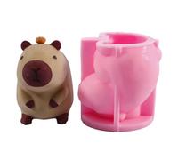 Moldes de silicona para hornear, moldes de silicona para chocolate, suministros de manualidades, moldes de silicona para hornear capibara