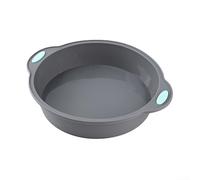 Moldes de silicona para hornear redondos, 25 cm, fáciles de liberar, para tartas de cumpleaños y bodas, aptas para horno, 25 x 22 x 5 cm