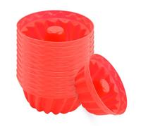 Moldes de silicona para hornear - Tazas para muffins de 2.56 pulgadas | Moldes de silicona - Juego de tazas para hornear antiadherentes Juego de 12 para Cupcakes Donuts Pudding Jelly Perfecto para
