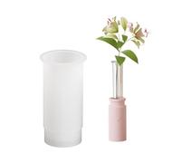 Moldes de silicona para jarrón, diseño de botella de flores, forma de corazón, textura única de silicona, perfecto para manualidades