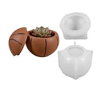 Moldes de silicona para macetas de béisbol para fundición de resina, fabricación de velas, jabones, maceteros decorativos y cajas de almacenamiento, actividades para e hijos, manualidades