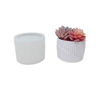 Moldes de silicona para macetas de cemento, forma única, para jarrones, hormigón, yeso, tamaño grande, flor