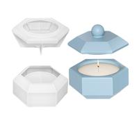 Moldes de silicona para macetas, molde epoxi, molde para macetas de flores, kit de moldes hechos a mano para macetas de hormigón, moldes de fundición de resina artística para hacer tarros, proyectos