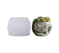 Moldes de silicona para maceteros de caballos, adecuados para resina, joyas, hormigón, cemento, manualidades y proyectos de decoración del hogar, molde de maceta de hormigón