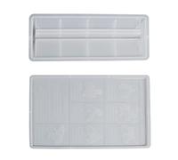 Moldes de silicona para manualidades de resina,Molde creativo de silicona para bricolaje, guía de lavado de manos - Versión china e inglesa del método de lavado de manos de siete pasos,