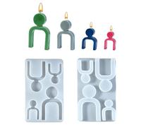 Moldes de silicona para manualidades, molde de silicona para figura humana,Molde de vela creativo de resina, molde de silicona reutilizable - de escritorio de yeso, moldes artesanales de