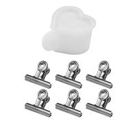 Moldes de silicona para manualidades, moldes con forma de corazón para tazas de té, adecuados para decoración del hogar, entusiastas de la decoración del hogar, moldes para hacer regalos