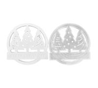 Moldes de silicona para Navidad, redondos para festivales, moldes de fundición reutilizables para árbol de Navidad, para manualidades, yeso, interiores, bodas, hogar