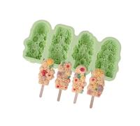 Moldes de silicona para paletas de hielo, palillos desmontables, 4 compartimentos, moldes para hacer moldes de helado, moldes de cocina para hacer helados, moldes de silicona para popsil