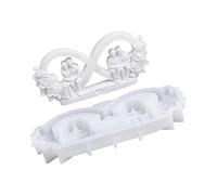 Moldes de silicona para parejas, resistente calor, vela temática de Valentín, molde de silicona para hacer arte en resina, vela, jabón, conexión familiar, actividad