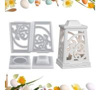 Moldes de silicona para portavelas, moldes de fundición de fácil liberación, moldes de silicona para Pascua, para cera de cemento, jabón, decoración de bricolaje, proyectos de manualidades