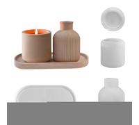 Moldes de Silicona para Resin - Juego de Herramientas Antiadherentes para Manualidades | Molde Decorativo para Jarrones de Resina - Complemento para Centro de Mesa Decoración Hogar Organizador