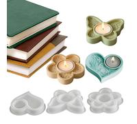 Moldes De Silicona Para Resina - 3 Piezas Herramientas Reutilizables Para Creaciones,Portavelas Decorativos Y Moldes Para Resina - Para Decoración Hogar Arte Fiestas Cumpleaños Familia