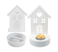Moldes De Silicona Para Resina Casa Con Ventana En Forma De Corazón