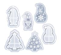 Moldes De Silicona Para Resina De Navidad - Kit De Moldes En 3D Para Resina Epoxi,Arte de Moldeo para Artesanía,Para Decoración De Habitaciones, Casa, Mesa, Centro De Mesa, Cena, Boda