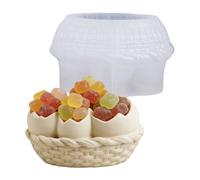 Moldes de silicona para resina, fácil de liberar, contenedores de almacenamiento, moldes de silicona fundida, para macetas, cestas de almacenamiento, centros de mesa, decoración del hogar