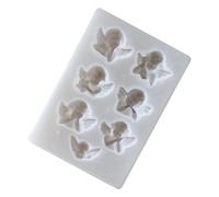 Moldes de silicona para resina, molde de silicona para ángeles de 7 cavidades, moldes sueltos fáciles de quitar herramientas artesanales, materiales para decoración del hogar de de yeso