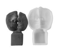 Moldes de silicona para retratos de rostros, moldes de silicona para manualidades, hechos a mano y regalos, resistentes a la temperatura