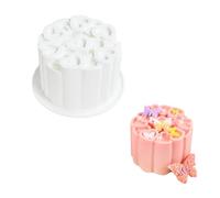 Moldes de silicona para tartas con forma para mousses, gelatinas de chocolate y helados para hornear, molde para postres fácil de limpiar, molde de burbujas con forma de corazón giratorio