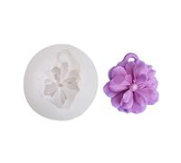 Moldes de silicona para tartas de camelia, decoración manual de escritorio, yeso, resina epoxi, aromaterapia para decoración del hogar