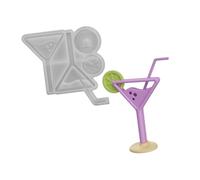 Moldes de silicona para tazas de bebidas para manualidades, jabón, escultura de yeso, regalo de vacaciones y resina, elastómero