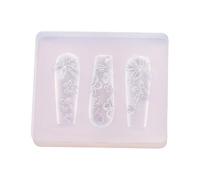 Moldes de silicona para uñas de flores 3D, moldes de silicona para tallar uñas, arcos, aretes, colgantes, herramientas para hacer joyas para mujeres, herramientas para hacer joyas