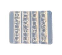 Moldes de silicona para uñas, herramienta de diseño de uñas, forma delicada, moldes hechos a mano para creación de manicura, plantilla creativa para arte de uñas
