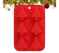 Moldes de silicona para vacaciones, reutilizables, fáciles de liberar, bandeja de silicona con forma de Navidad para pasteles, jabón, dulces, hielo y fondant, perfectos para hornear en vacaciones