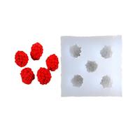 Moldes De Silicona Para Velas De Frutas 5/6 Cavidades Fácil De Desmoldar Para Fundición De Resina Vela Jabón Decoración Del Hogar Estatuilla De Cemento Molde De Resina