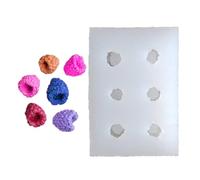 Moldes De Silicona Para Velas De Frutas 5/6 Cavidades Fácil De Desmoldar Para Fundición De Resina Vela Jabón Decoración Del Hogar Estatuilla De Cemento Molde De Resina