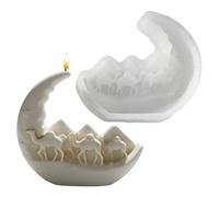 Moldes de silicona para velas, de fundición epoxi de yeso, molde de fundición de resina epoxi, para habitación, boda, , cena, decoración de mesa, centro de mesa del hogar