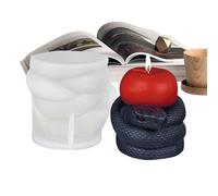 Moldes de silicona para velas de fundición - Molde decorativo festivo para velas - Fácil de liberar para la creación de jabón Figura Fundición