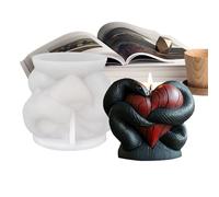 Moldes de silicona para velas de fundición - Molde decorativo festivo para velas - No adhesivo Jabón y Figura Herramientas de fundición para proyectos de arte y manualidades
