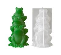 Moldes de silicona para velas de rana, molde 3D para hacer velas | Moldes de yeso de animales para jabón, cemento, yeso, resina, manualidades, decoración del hogar, familia, amigos, vacaciones
