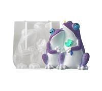 Moldes de silicona para velas en forma de animal, molde de rana de silicona 3D, terapia de fragancia, molde de yeso, para arcilla, cemento, yeso, resina, manualidades, accesorios para el hogar