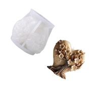 Moldes de silicona para velas en forma de árbol, silicona de grado alimenticio para jabón hecho a mano, decoración de boda y resina epoxi, árbol de corazón, molde de elastómero