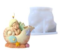 Moldes De Silicona Para Velas | Moldes De Ángeles de Silicona Reutilizables para Fabricación de Velas | Herramientas De Moldeo Para Resina Epoxi Y Artesanía, Accesorios Creativos Para Decoración