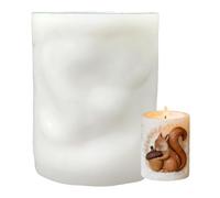 Moldes de silicona para velas, moldes de silicona de bellota de ardilla en relieve 3D, molde de yeso de aromaterapia, para el hogar, granja, vacaciones, , yeso, resina, manualidades, amantes del