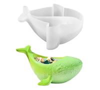 Moldes de silicona para veranos marítimos 3D molde de silicona ballena portavelas molde de silicona marítima ballena yeso para fundir moldes de fundición molde de silicona molde de fundición