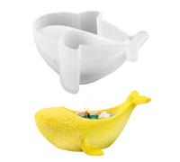 Moldes de silicona para veranos marítimos 3D molde de silicona ballena portavelas molde de silicona marítima ballena yeso para fundir moldes de fundición molde de silicona molde de fundición