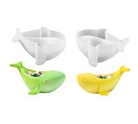 Moldes de silicona para veranos marítimos 3D molde de silicona ballena portavelas molde de silicona marítima ballena yeso para fundir moldes de fundición molde de fundición molde de vela molde de