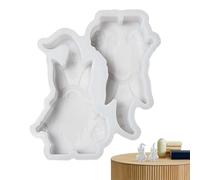 Moldes De Silicona Pascua,Material de Moldeo De Silicona Conejo Lutin | Patrón De Resina Epoxi Para | Para Artesanos Creativos, Ocio, Fabricación de Joyería y Decoración Del Hogar