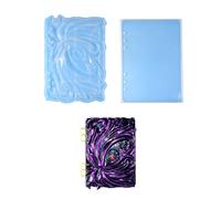 Moldes De Silicona Resina Epoxi Para Cubierta Cuaderno Kit Anillos Encuadernación Hojas Sueltas Bloc Notas Herramienta Fundición Artesanal Molde Cuaderno Hecho A Mano