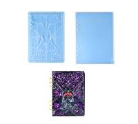Moldes De Silicona Resina Epoxi Para Cubierta Cuaderno Kit Anillos Encuadernación Hojas Sueltas Bloc Notas Herramienta Fundición Artesanal Molde Cuaderno Hecho A Mano