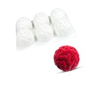Moldes de silicona resistentes a altas temperaturas, 6 cavidades de bola de corazón para mousses franceses, pasteles, postres, herramienta para hornear, molde de pastel de fiesta de cumpleaños