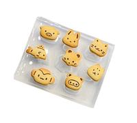 Moldes de silicona resistentes de dibujos animados japoneses para fondant de galletas y arcilla ligera de moda, suministros para hornear