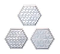 Moldes de silicona Tremotric, bandeja de almacenamiento hexagonal para joyas, posavasos para frutas, dulces, moldes para fundición de resina