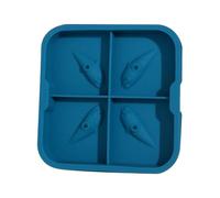 Moldes de tiburón silicona | Ice Press 3 D | Fácil liberación de silicona linda bandeja de tiburón fabricante de moldes para beber agua refrigerador para beber para el hogar asegura que no hay olores