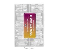 Moldes de Uñas Forma Para Diseño De Manicura, 12 Tamaños, Transparente, | 120 Piezas Moldes Dobles Para Construcción De Uñas Gel Escultor De Extensión Poly Manicura DIY