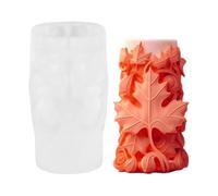 Moldes de vela de cilindros con forma de mariposa decorativa, diseño de pillar de resina epoxi y resina de fundición de silicona, Intricate Bead Soap Craft | Textured Sculpture Maker, DIY Geometry